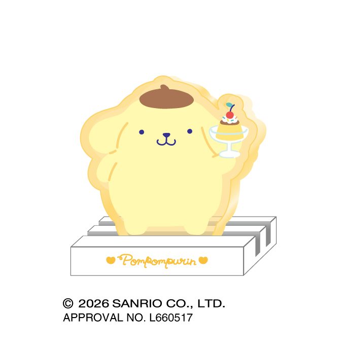 サンリオキャラクターズ キャもカもスタンド ポムポムプリン (Sanrio Characters Kya and Ka Mo Stand Pom Pom Purin)