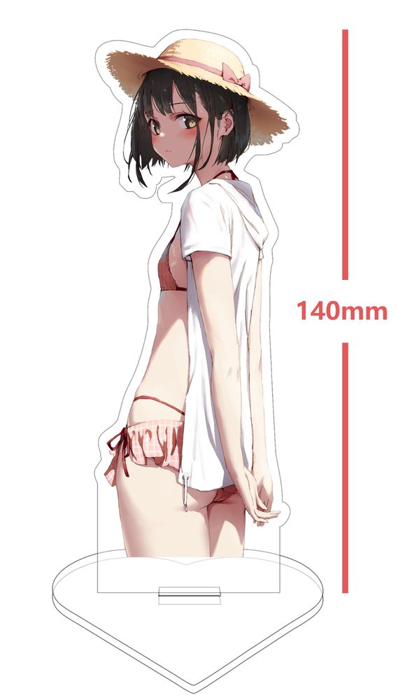 HOBBYOTAKU みさきち水着 アクリルスタンド (HOBBYOTAKU MISAKICHI SWIMSUITS ACRYLIC STAND)