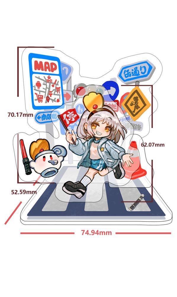 HOBBYOTAKU 空缶王の通学路シリーズ アクリルスタンド いもうと (HOBBYOTAKU CAN KING'S ROAD TO SCHOOL SERIES ACRYLIC STAND YOUNGER SISTER)