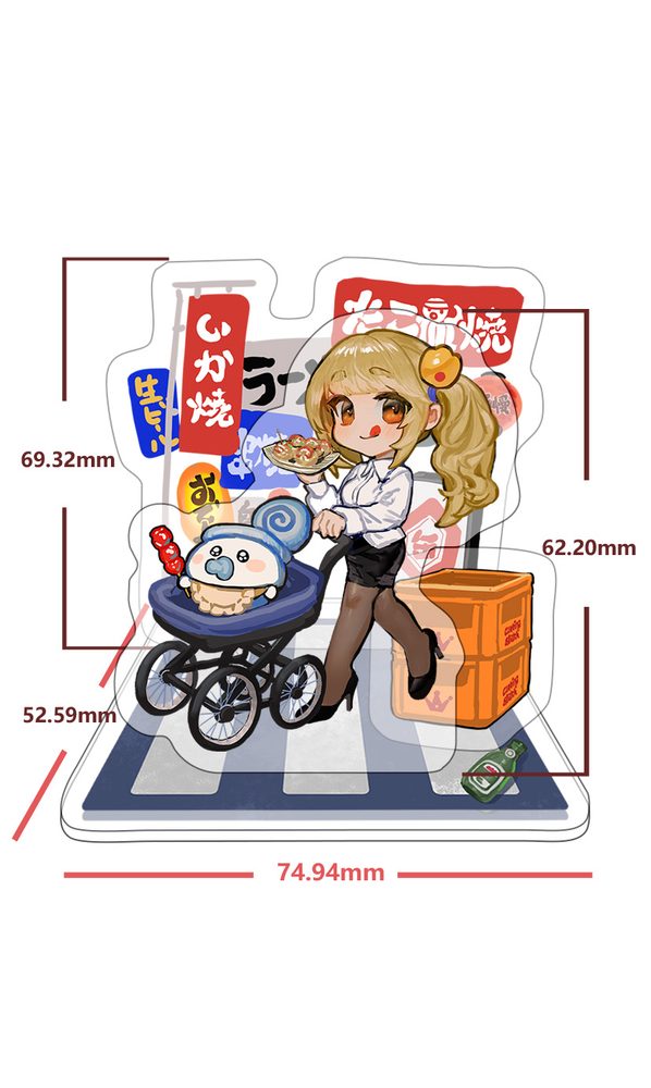 HOBBYOTAKU 空缶王の通学路シリーズ アクリルスタンド 長姉 (HOBBYOTAKU CAN KING'S ROAD TO SCHOOL SERIES ACRYLIC STAND ELDEST SISTER)