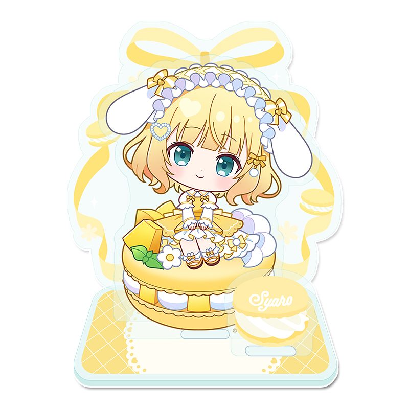 ご注文はうさぎですか? BLOOM ぷちちょこミニアクリルジオラマ シャロ マカロンVer. ("Is the order a rabbit? BLOOM" Puchichoko Mini Acrylic Diorama Syaro Macaron Ver.)