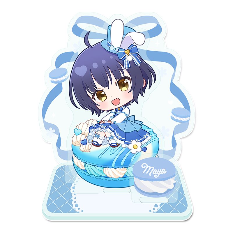 ご注文はうさぎですか? BLOOM ぷちちょこミニアクリルジオラマ マヤ マカロンVer. ("Is the order a rabbit? BLOOM" Puchichoko Mini Acrylic Diorama Maya Macaron Ver.)