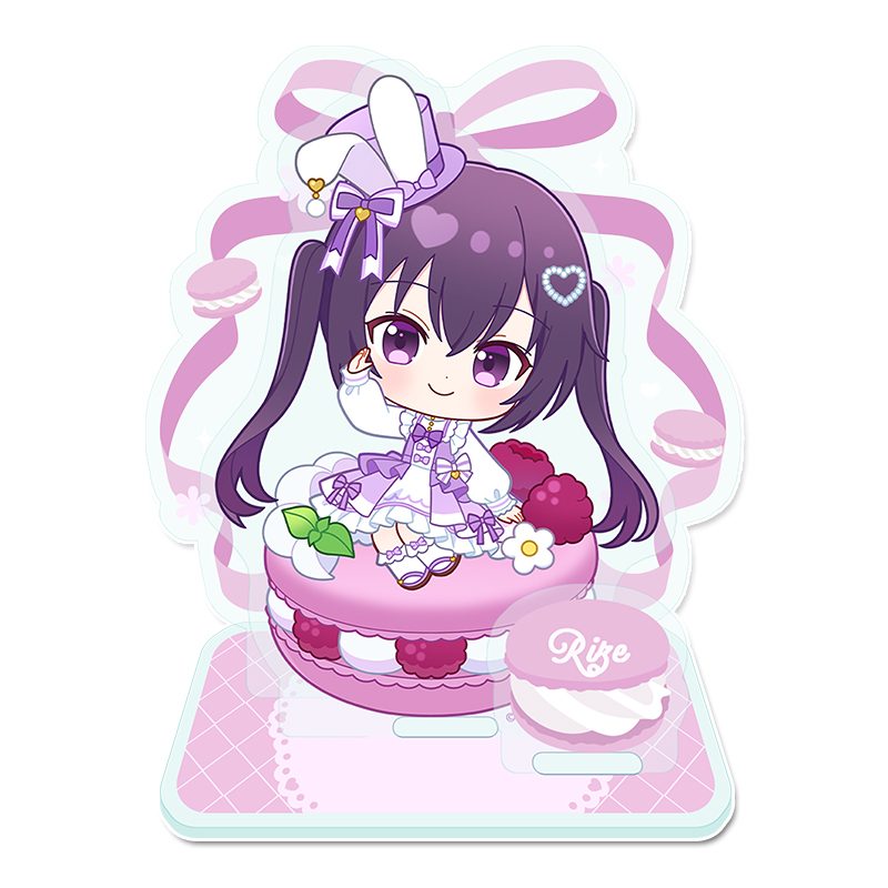 ご注文はうさぎですか? BLOOM ぷちちょこミニアクリルジオラマ リゼ マカロンVer. ("Is the order a rabbit? BLOOM" Puchichoko Mini Acrylic Diorama Rize Macaron Ver.)