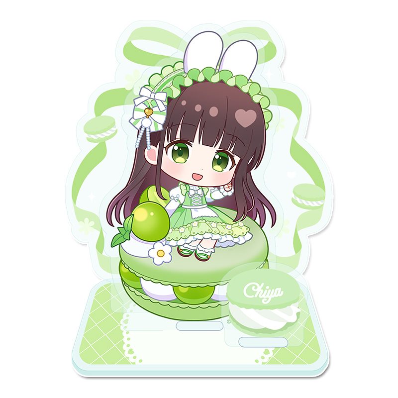 ご注文はうさぎですか? BLOOM ぷちちょこミニアクリルジオラマ 千夜 マカロンVer. ("Is the order a rabbit? BLOOM" Puchichoko Mini Acrylic Diorama Chiya Macaron Ver.)