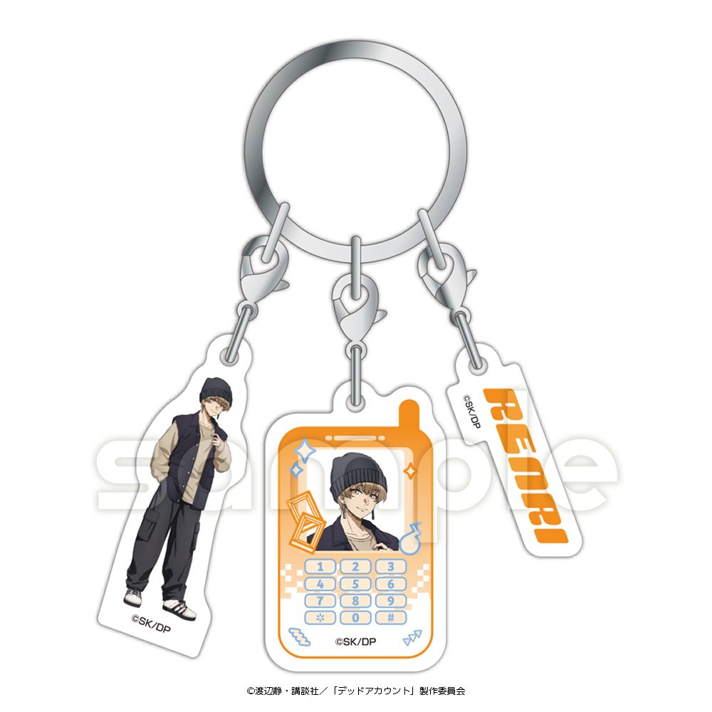 デッドアカウント 3連アクリルキーホルダー 羽住蓮理 ("Dead Account" Triple Acrylic Key Chain Hasumi Renri)
