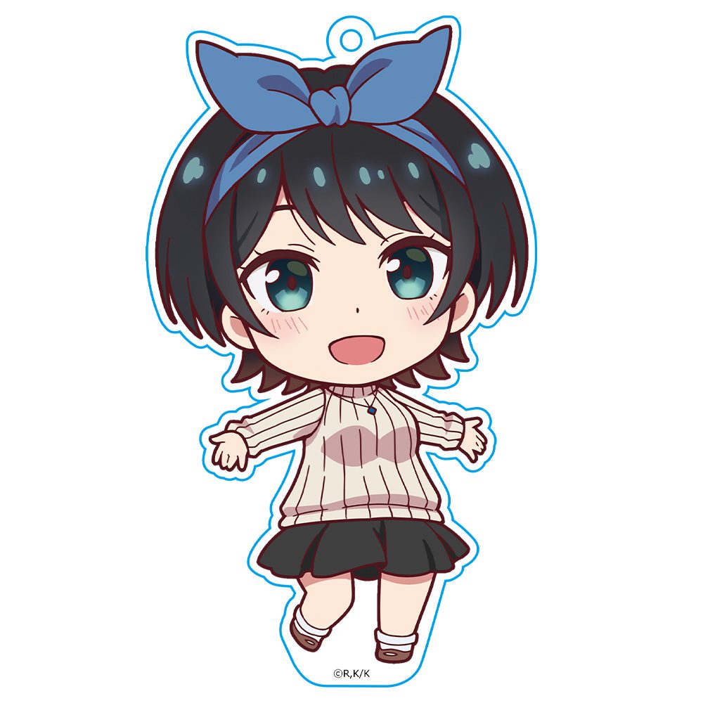 彼女、お借りします ぷにこれ!キーホルダー(スタンド付) 更科瑠夏 ("Rent-A-Girlfriend" Puni Colle! Key Chain (with Stand) Sarashina Ruka)