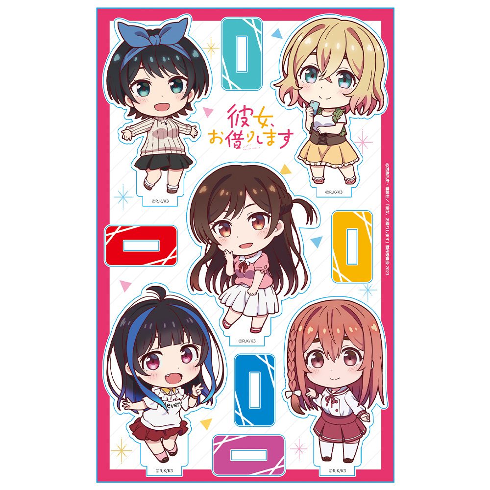 彼女、お借りします アクリルキャラスタンド デフォルメキャラ ("Rent-A-Girlfriend" Acrylic Chara Stand Deformed Character)