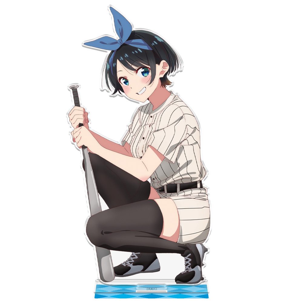 彼女、お借りします アクリルキャラスタンド 更科瑠夏 ベースボールユニフォームVer. ("Rent-A-Girlfriend" Acrylic Chara Stand Sarashina Ruka Baseball Uniform Ver.)