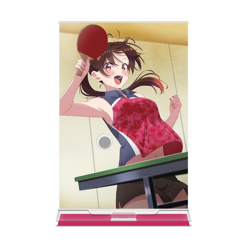 彼女、お借りします アクリルキャラスタンド 水原千鶴 卓球ユニフォームVer. ("Rent-A-Girlfriend" Acrylic Chara Stand Mizuhara Chizuru Table Tennis Uniform Ver.)