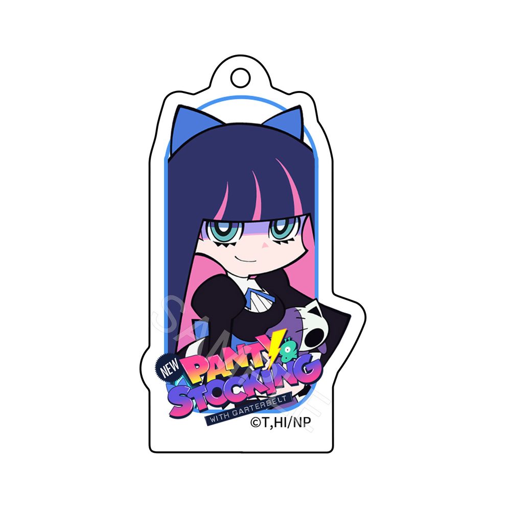 AFORCE×DRAGON HORSE New PANTY & STOCKING with GARTERBELT アクリルキーホルダー ストッキング (AFORCE x DRAGON HORSE "NEW PANTY & STOCKING WITH GARTERBELT" ACRYLIC KEYCHAIN STOCKING)