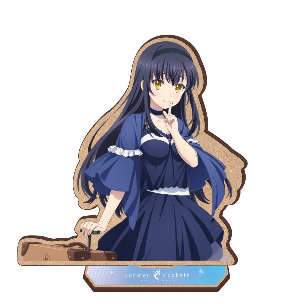 Summer Pockets 木製キャラスタンド 久島鴎 ("Summer Pockets" Wooden Chara Stand Kushima Kamome)