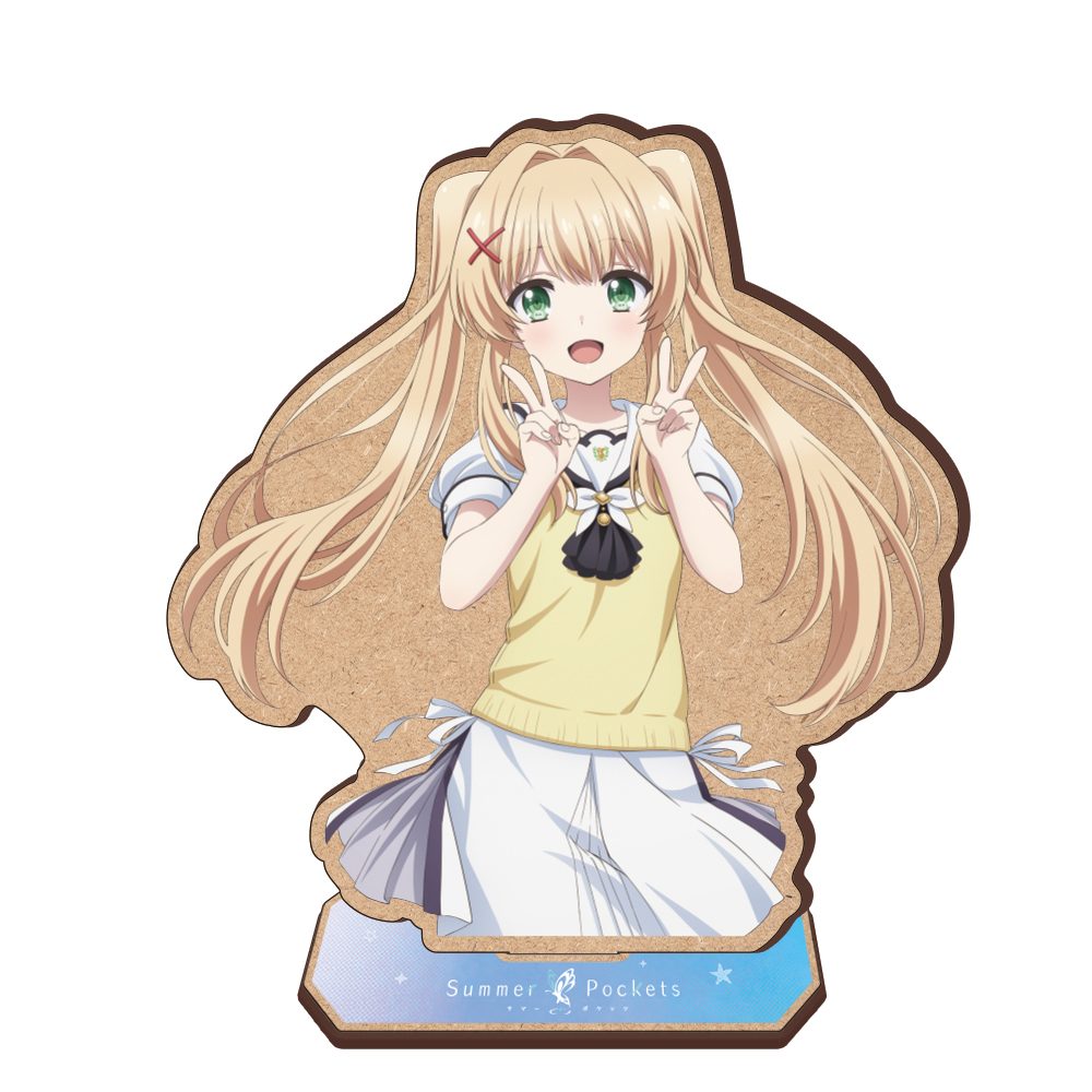 Summer Pockets 木製キャラスタンド 紬ヴェンダース ("Summer Pockets" Wooden Chara Stand Tsumugi Wenders)