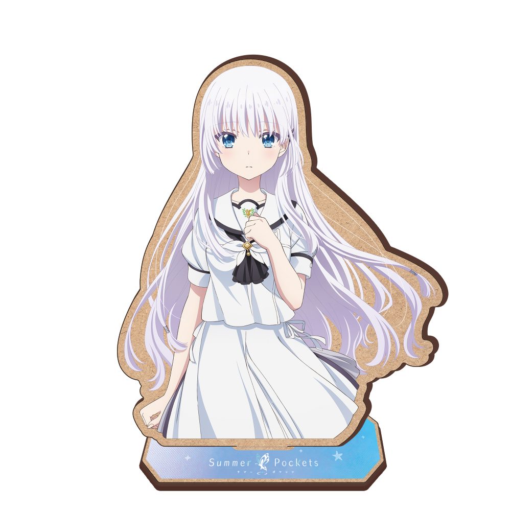 Summer Pockets 木製キャラスタンド 鳴瀬しろは ("Summer Pockets" Wooden Chara Stand Naruse Shiroha)