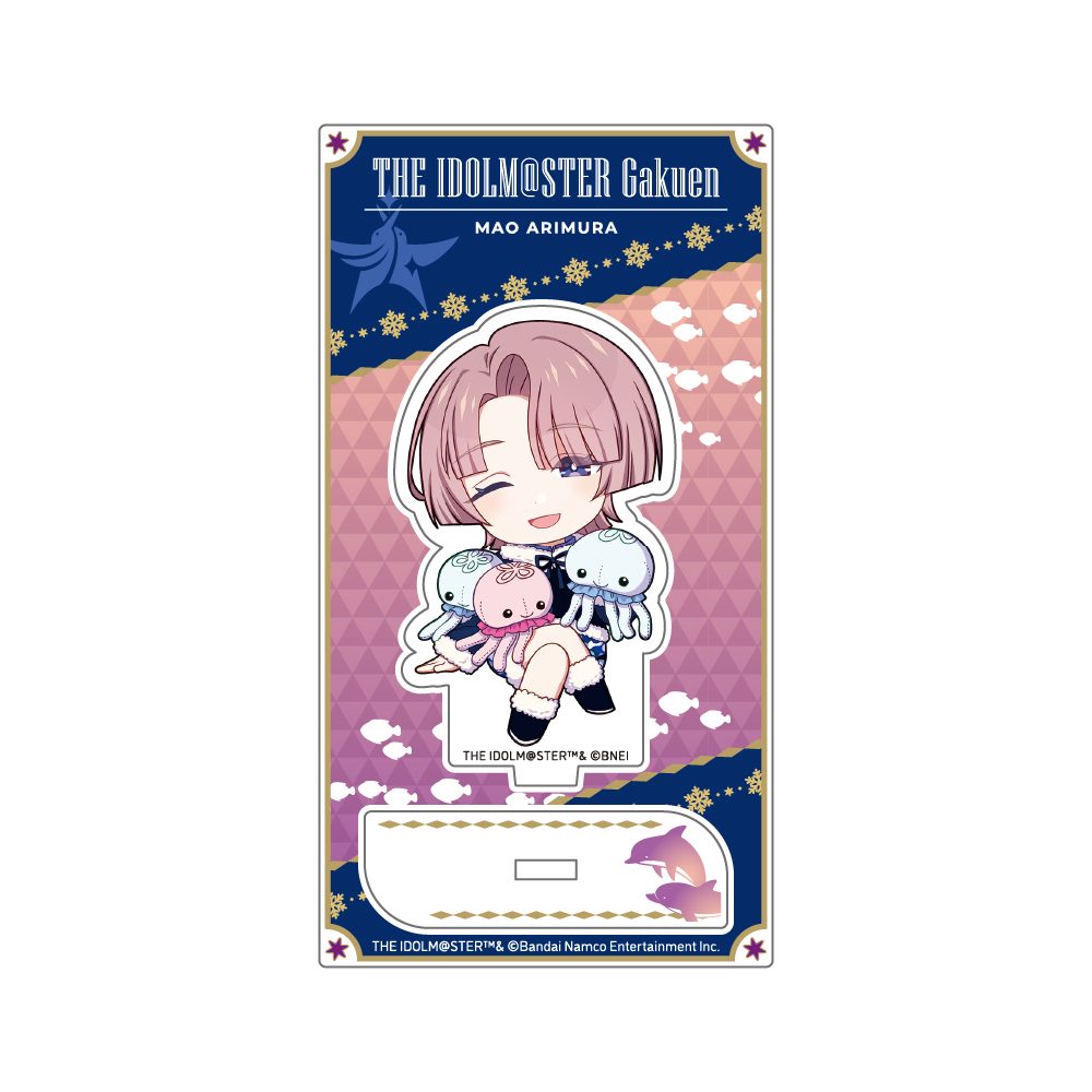 学園アイドルマスター ミニキャラアクリルスタンド 有村麻央 初星パラダイスVer. ("Gakuen Idolmaster" Mini Character Acrylic Stand Arimura Mao Hatsuboshi Paradise Ver.)
