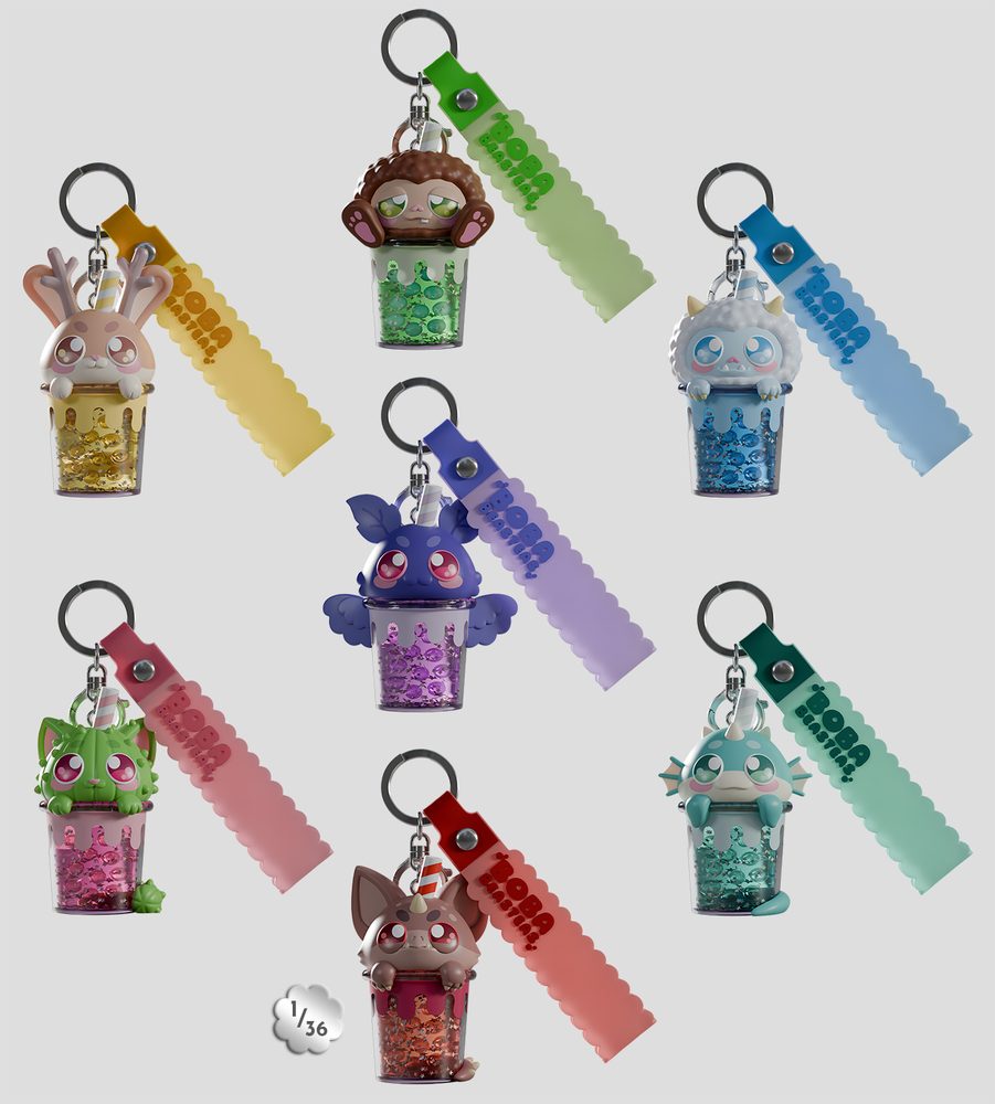 Boba Beasteas Keychain Blind Box (Boba Beasteas Keychain Blind Box)
