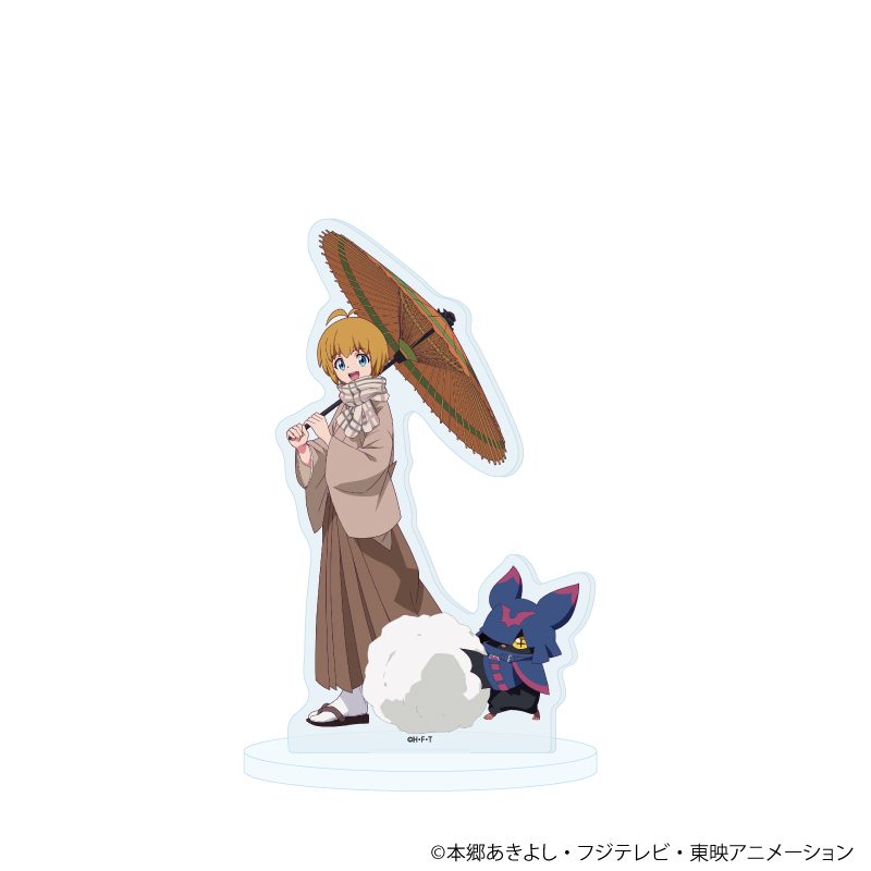 アクリルスタンド DIGIMON BEATBREAK 03 久遠寺マコト&キロプモン 冬和服Ver.(描き下ろしイラスト) (Acrylic Stand "DIGIMON BEATBREAK" 03 Kuonji Makoto & Chiropmon Winter Kimono Ver. (Original Illustration))