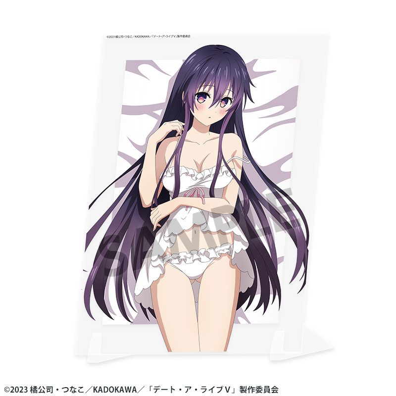 デート・ア・ライブV 描き下ろしビジュアルアクリルプレート 夜刀神十香 B ("Date A Live V" Original Illustration Visual Acrylic Plate Yatogami Tohka B)