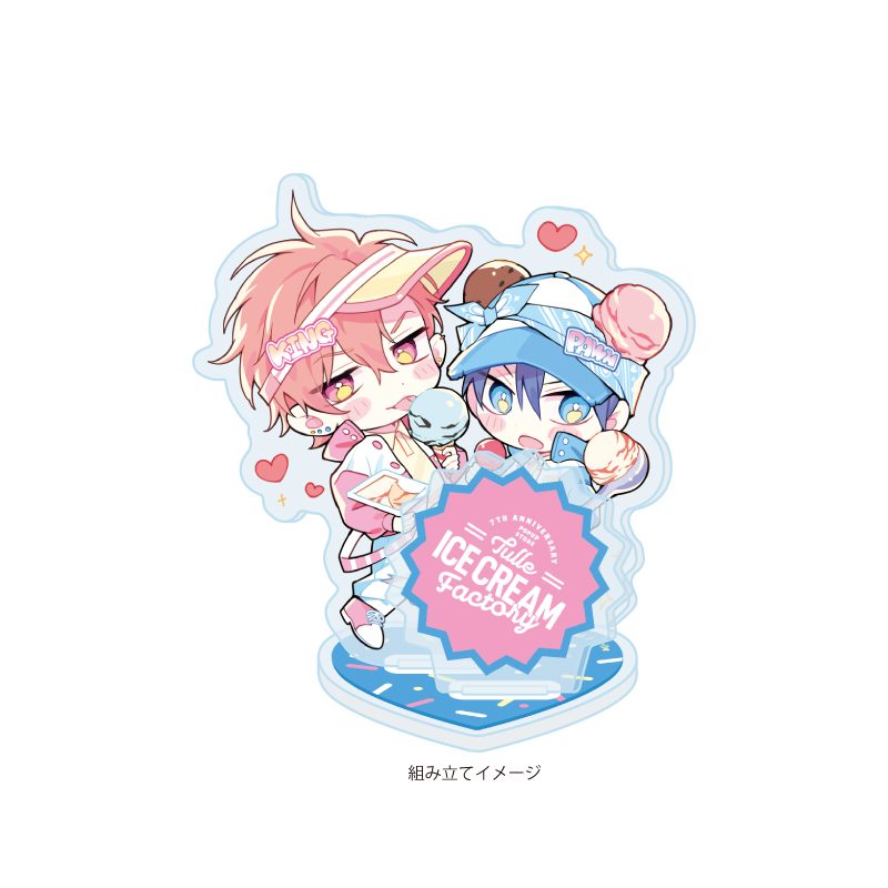アクリルスタンドプレート Tulle Ice Cream Factory -7th Anniversary- 16 三月未来先生(描き下ろしイラスト) (Acrylic Stand Plate Tulle Ice Cream Factory -7th Anniversary- 16 Mirai Mitsuki (Original Illustration))
