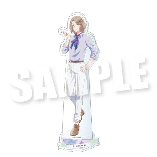 ヘタリア World☆Stars アクリルスタンド パステルフラワーコーデVer. フランス ("Hetalia World Stars" Acrylic Stand Pastel Flower Outfit Ver. France)