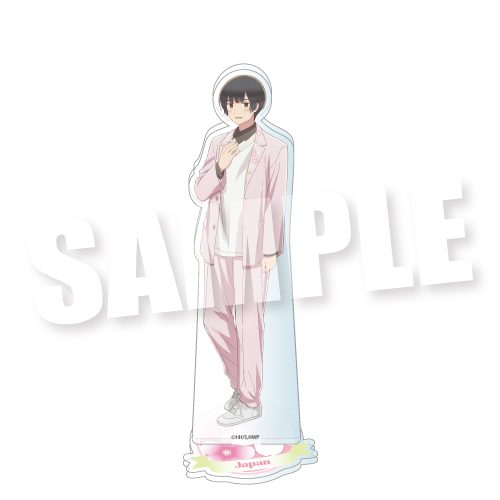 ヘタリア World☆Stars アクリルスタンド パステルフラワーコーデVer. 日本 ("Hetalia World Stars" Acrylic Stand Pastel Flower Outfit Ver. Japan)