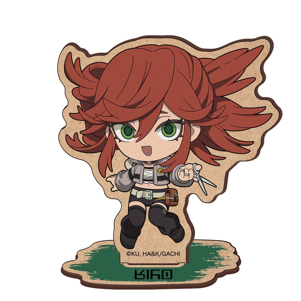 ガチアクタ 木製キャラスタンド ミニキャラ リヨウ ("Gachiakuta" Wooden Chara Stand Mini Character Riyo)