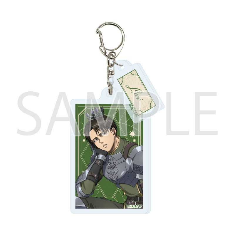 パーツ付きアクリルキーホルダー 進撃の巨人 The Final Season 07 リヴァイ・アッカーマン タロットVer.(描き下ろしイラスト) (Acrylic Key Chain with Parts "Attack on Titan The Final Season" 07 Levi Ackerman Tarot Ver. (Original Illustration))