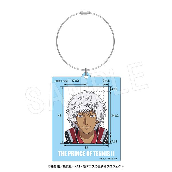 新テニスの王子様 パスポート用写真ガイドキーホルダー 種ヶ島修二 ("New The Prince of Tennis" Passport Photo Guide Key Chain Tanegashima Syuji)
