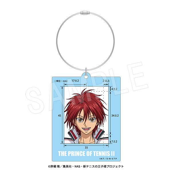 新テニスの王子様 パスポート用写真ガイドキーホルダー 遠山金太郎 ("New The Prince of Tennis" Passport Photo Guide Key Chain Toyama Kintaroh)