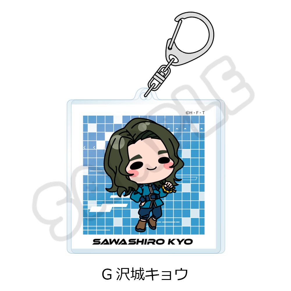 DIGIMON BEATBREAK アクリルキーホルダー G 沢城キョウ ("DIGIMON BEATBREAK" Acrylic Key Chain G Sawashiro Kyo)