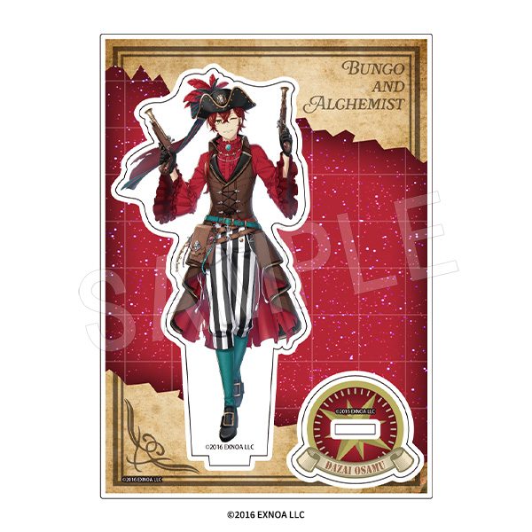 文豪とアルケミスト アクリルスタンド 海賊風衣装Ver. 太宰治 ("Bungo to Alchemist" Acrylic Stand Pirate Style Costume Ver. Dazai Osamu)