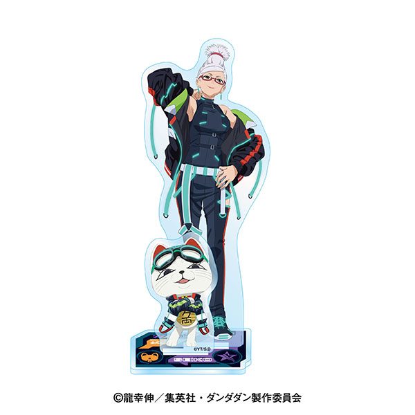 ダンダダン アクリルスタンド(CYBER PUNK) 4 星子&ターボババア(招き猫) ("DANDADAN" Acrylic Stand (Cyber Punk) 4 Seiko & Turbo-Granny (Manekineko))