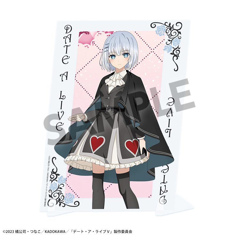 デート・ア・ライブV 描き下ろしビジュアルアクリルプレート 鳶一折紙 不思議の国のアリスVer. ("Date A Live V" Original Illustration Visual Acrylic Plate Tobiichi Origami Alice in Wonderland Ver.)