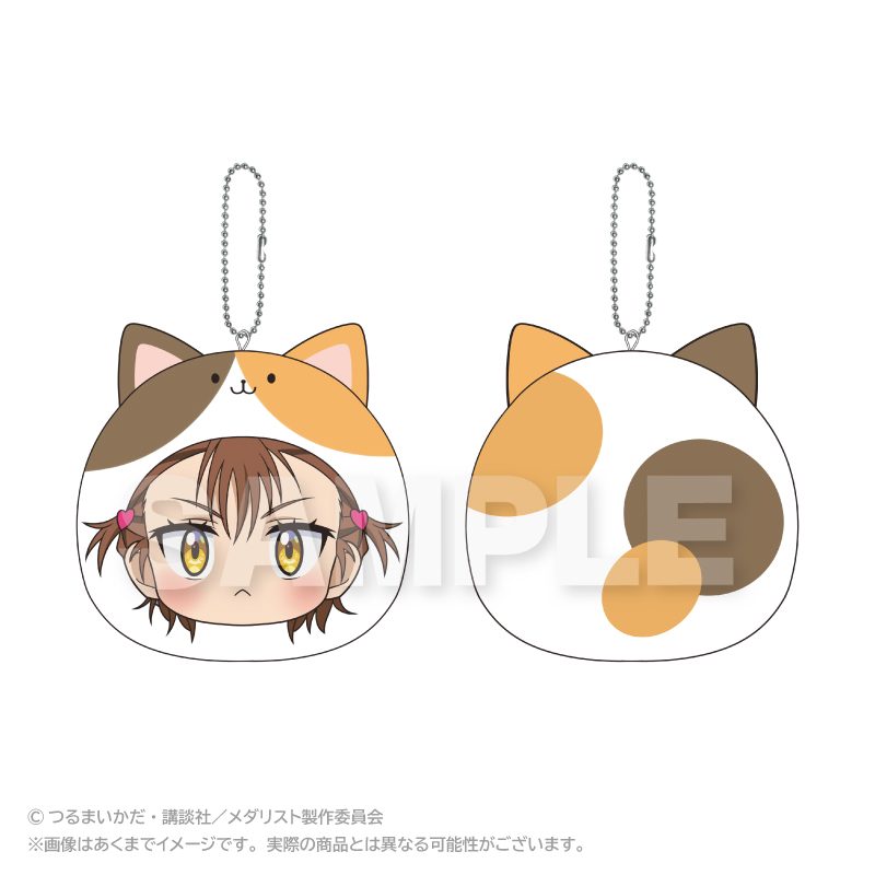 メダリスト まるめいつクッションキーホルダー 三家田涼佳 ("Medalist" Marumates Cushion Key Chain Miketa Ryoka)