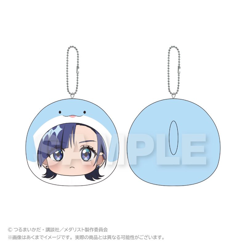 メダリスト まるめいつクッションキーホルダー 岡崎いるか ("Medalist" Marumates Cushion Key Chain Okazaki Iruka)