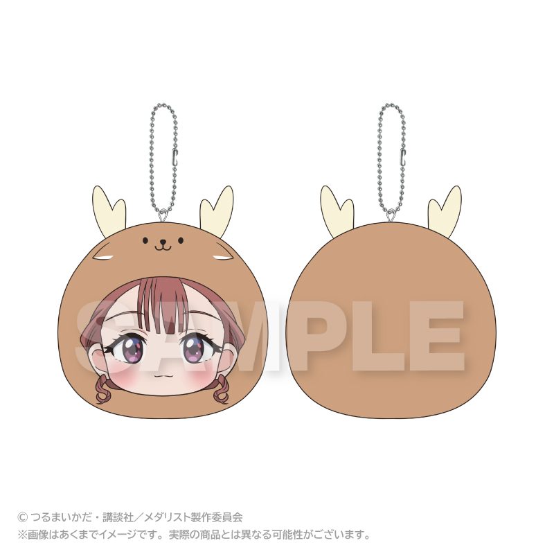 メダリスト まるめいつクッションキーホルダー 鹿本すず ("Medalist" Marumates Cushion Key Chain Kamoto Suzu)