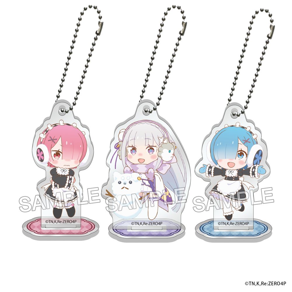 Re:ゼロから始める異世界生活 ミニキャラアクリルスタンドセット Winter Snow Ver. ("Re:Zero kara Hajimeru Isekai Seikatsu" Mini Character Acrylic Stand Set Winter Snow Ver.)