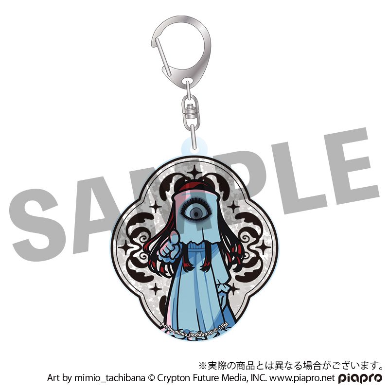 STEAKA ヲチラレ 初音ミク×オバケン Afterparty デフォルメアクリルキーホルダー アミ (STEAKA Wochirare Hatsune Miku x Obaken Afterparty Deformed Acrylic Key Chain Ami)