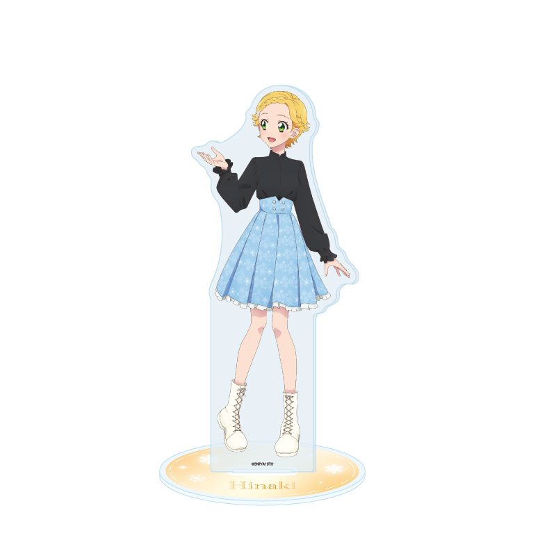 アクリルスタンド アイカツ! 21 新条ひなき 雪柄コーデVer.(描き下ろしイラスト) (Acrylic Stand "Aikatsu!" 21 Shinjo Hinaki Snow Pattern Outfit Ver. (Original Illustration))