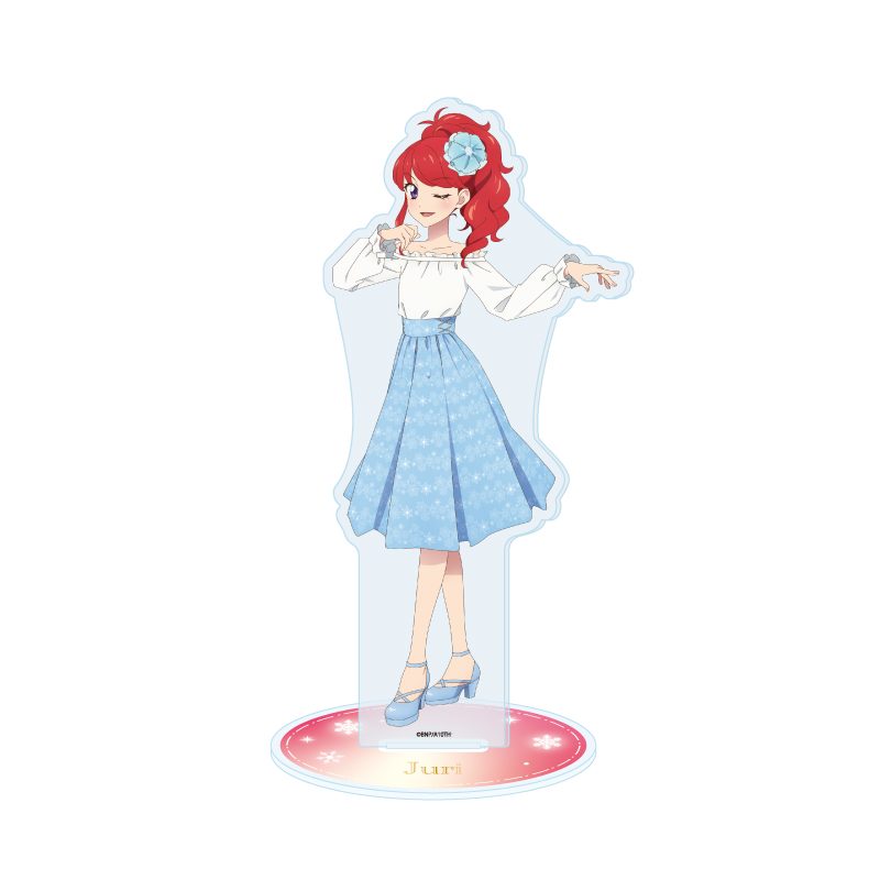 アクリルスタンド アイカツ! 22 紅林珠璃 雪柄コーデVer.(描き下ろしイラスト) (Acrylic Stand "Aikatsu!" 22 Kurebayashi Juri Snow Pattern Outfit Ver. (Original Illustration))