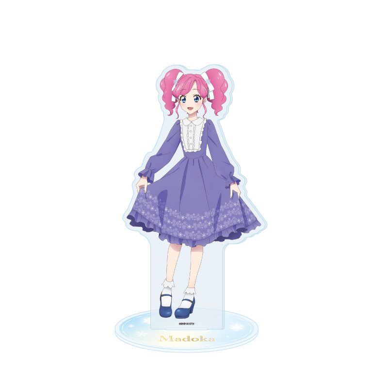 アクリルスタンド アイカツ! 24 天羽まどか 雪柄コーデVer.(描き下ろしイラスト) (Acrylic Stand "Aikatsu!" 24 Amahane Madoka Snow Pattern Outfit Ver. (Original Illustration))