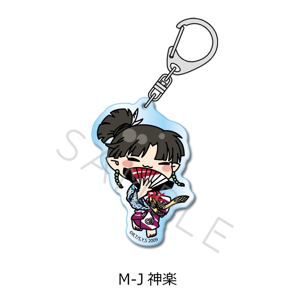 犬夜叉 アクリルキーホルダー M-J 神楽 ("InuYasha" Acrylic Key Chain M-J Kagura)