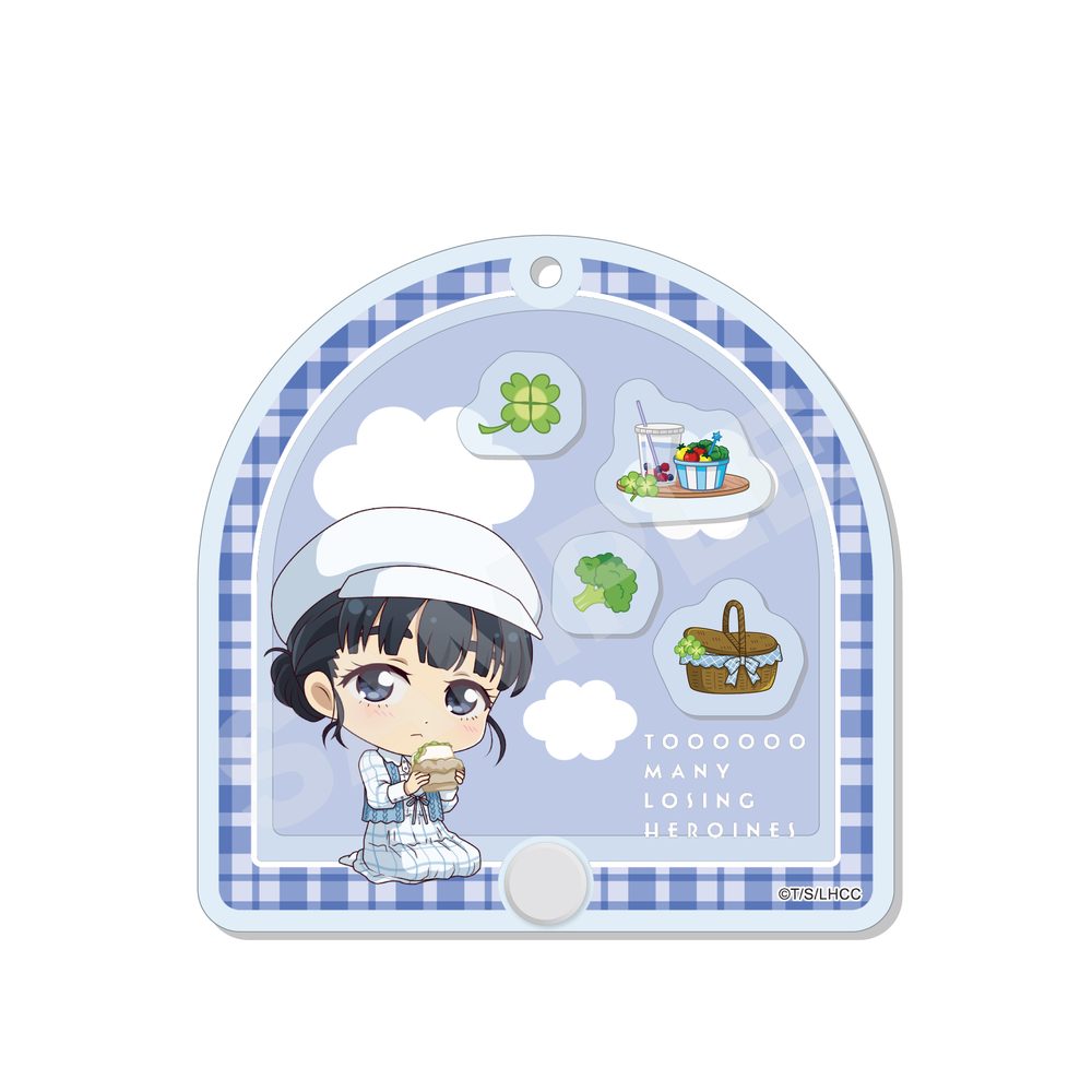負けヒロインが多すぎる! シャカシャカアクキー 09 馬剃天愛星 ("Too Many Losing Heroines!" Shakashaka Acrylic Key Chain 09 Basori Tiara)