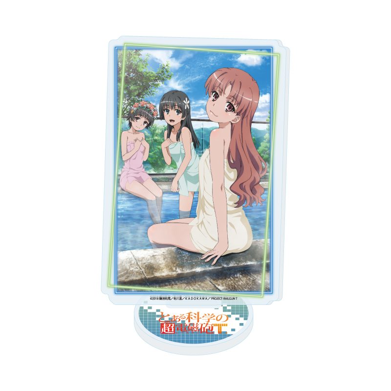アクリルスタンド とある科学の超電磁砲T 18 Cデザイン(場面写イラスト) (Acrylic Stand "A Certain Scientific Railgun T" 18 C Design (Scenes Illustration))