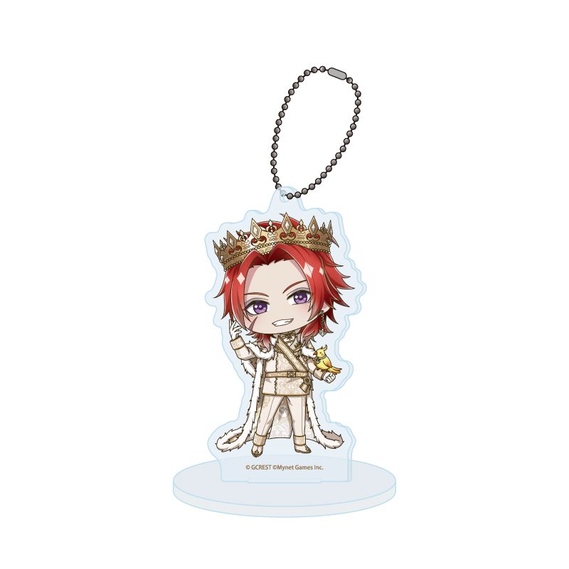 アクリルスタンドキーホルダー 夢王国と眠れる100人の王子様 68 ロッソ(ミニキャライラスト) (Acrylic Stand Key Chain "100 Sleeping Princes and the Kingdom of Dreams" 68 Rosso (Mini Character Illustration))