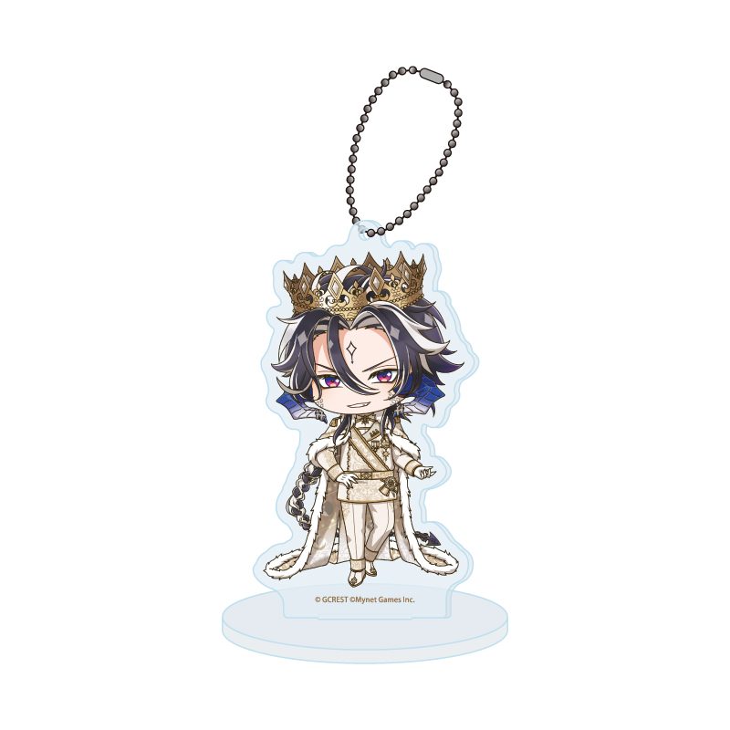 アクリルスタンドキーホルダー 夢王国と眠れる100人の王子様 80 レイ(ミニキャライラスト) (Acrylic Stand Key Chain "100 Sleeping Princes and the Kingdom of Dreams" 80 Ray (Mini Character Illustration))