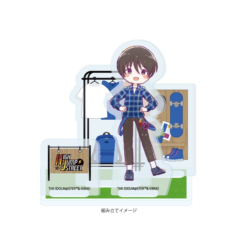 アクリルスタンドプレート アイドルマスター SideM 02 冬美旬(グラフアートイラスト) (Acrylic Stand Plate "The Idolmaster SideM" 02 Fuyumi Jun (Graff Art Illustration))