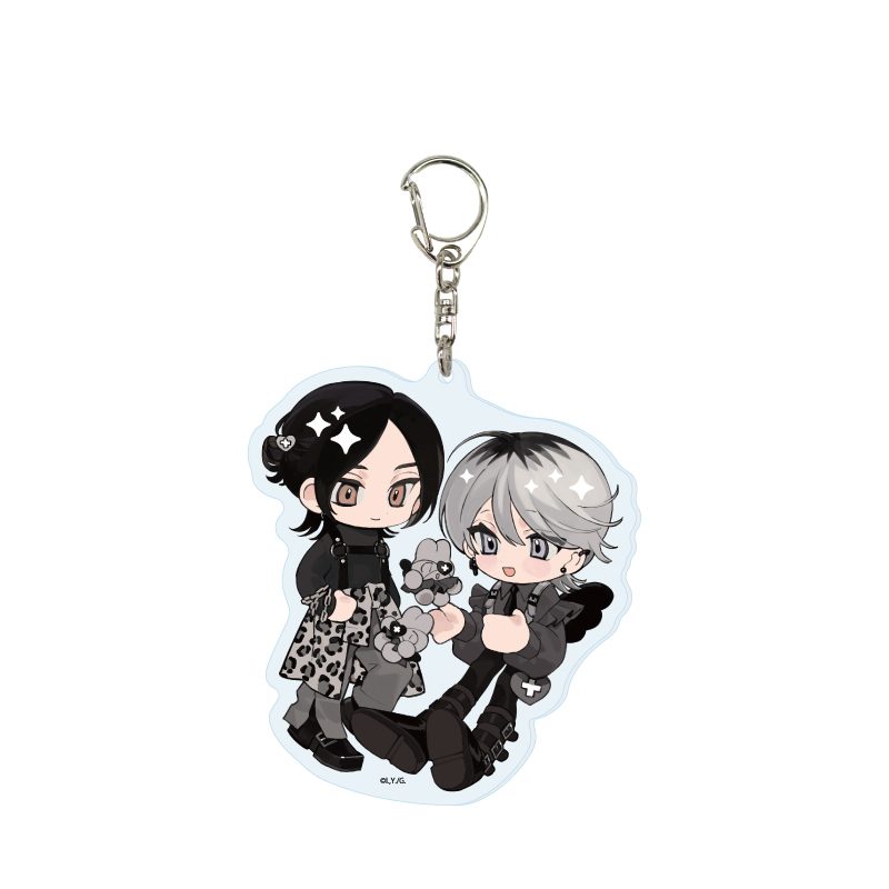 デカアクリルキーホルダー 弱虫オメガは溺愛されたい 01 A(描き下ろしイラスト) (Deka Acrylic Key Chain "Sweet Delicate Omega Boy Want Be Loved Deeply" 01 A (Original Illustration))
