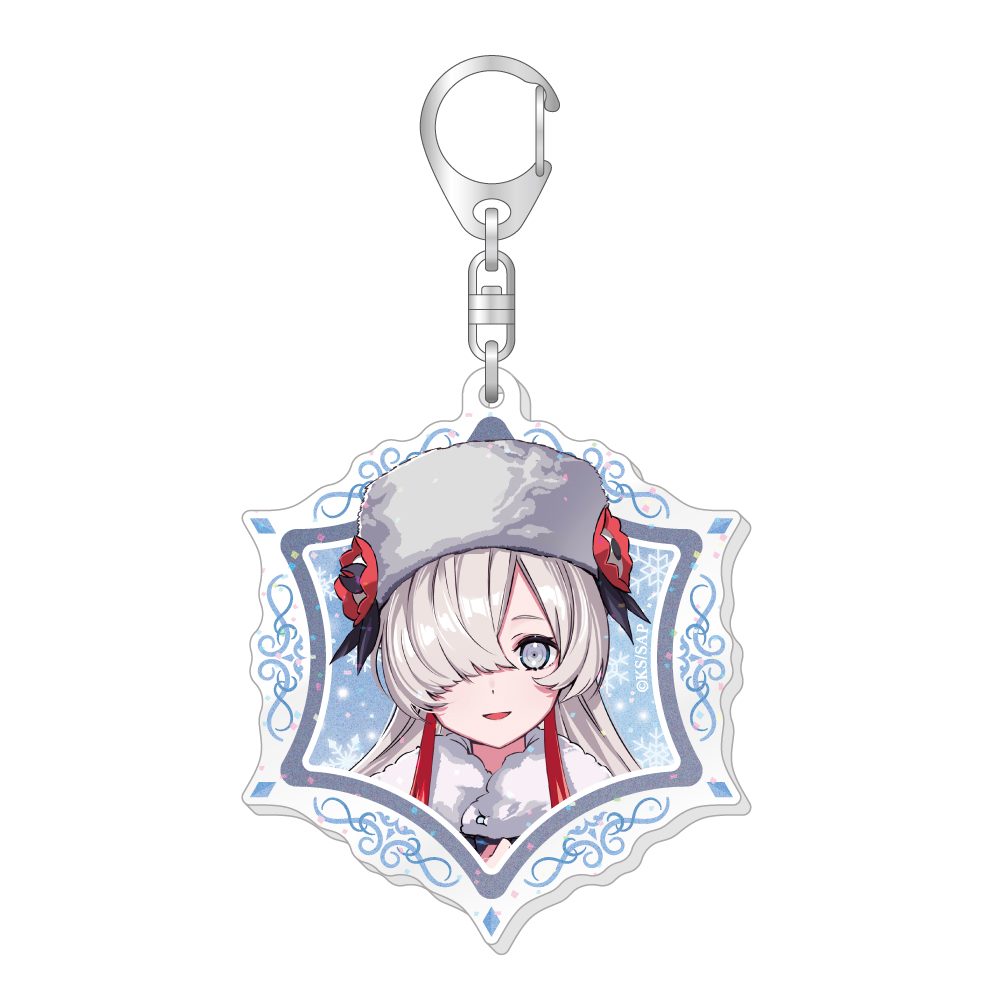 神椿市建設中。 描き下ろしラメ入りアクリルキーホルダー 夜河世界 ("KAMITSUBAKI CITY UNDER CONSTRUCTION" Original Illustration Lame Acrylic Key Chain Yorukawa Sekai)