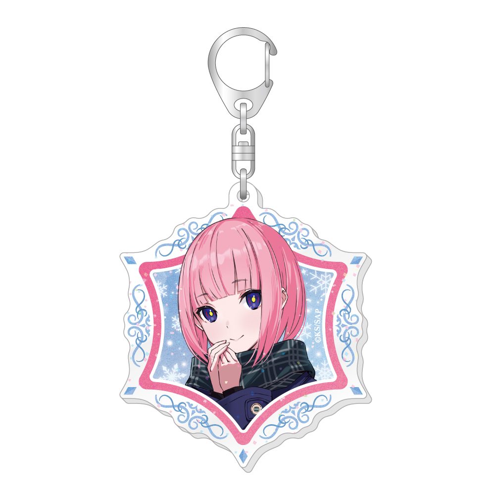 神椿市建設中。 描き下ろしラメ入りアクリルキーホルダー 森先化歩 ("KAMITSUBAKI CITY UNDER CONSTRUCTION" Original Illustration Lame Acrylic Key Chain Morisaki Kafu)