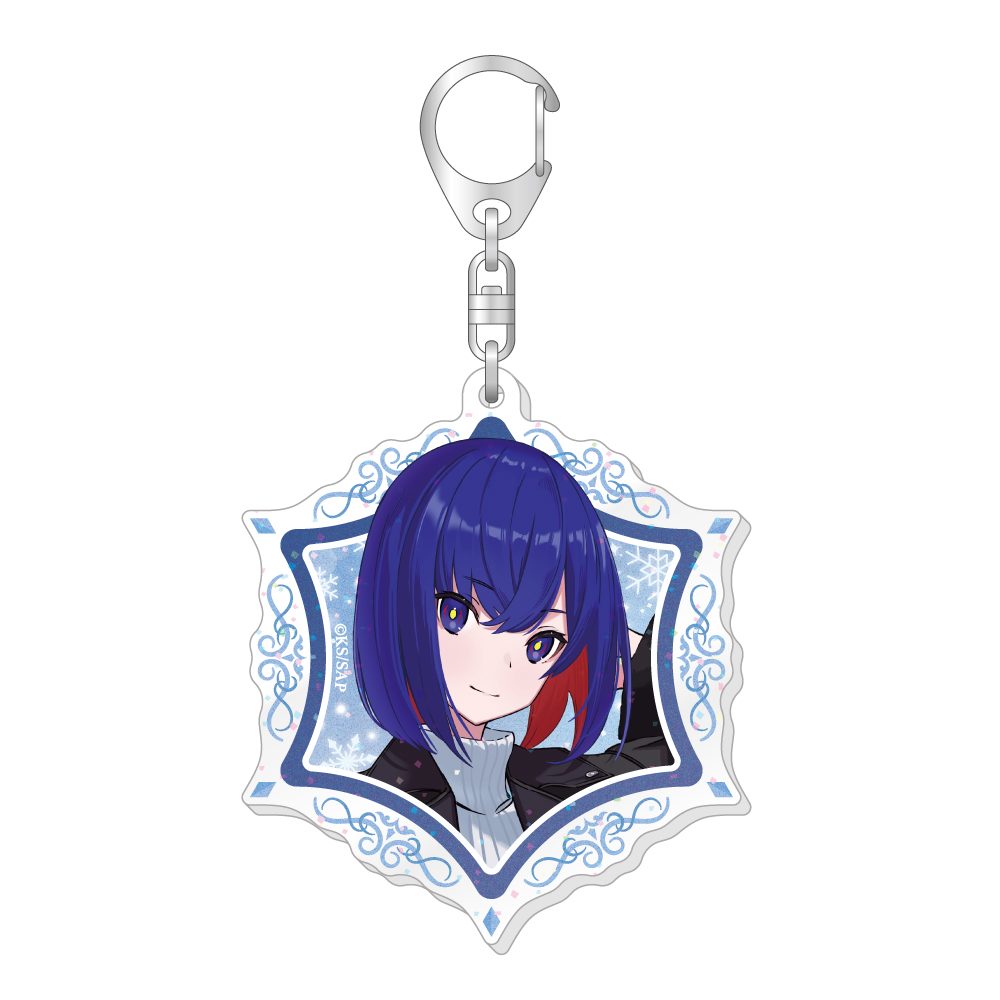 神椿市建設中。 描き下ろしラメ入りアクリルキーホルダー 谷置狸眼 ("KAMITSUBAKI CITY UNDER CONSTRUCTION" Original Illustration Lame Acrylic Key Chain Tanioki Rime)
